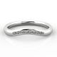 Gentle Curve Shaped Ring with Channel Set Diamonds