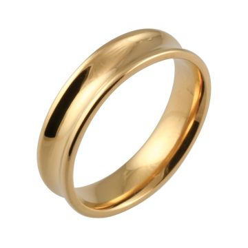 Classic Concave Plain | Yellow Gold Wedding Rings