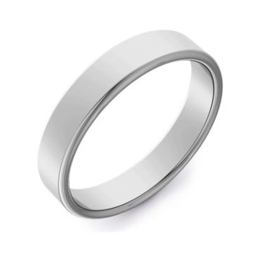 Double Comfort Flat Plain | Platinum, Palladium, White Gold