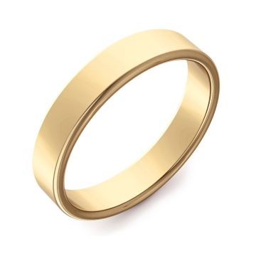 Double Comfort Flat Plain | Yellow Gold Wedding Rings