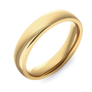 Modern Court Plain | Yellow Gold Wedding Rings