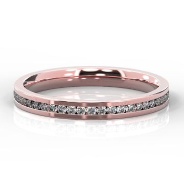 2.5mm Brilliant Cut Full Eternity | Rose Gold