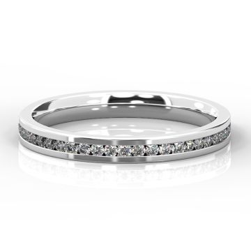 2.5mm Brilliant Cut Full Eternity | Platinum, White Gold, Palladium