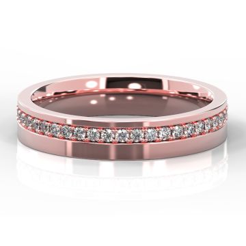 4mm Offset Grain Set Diamond Eternity | Rose Gold