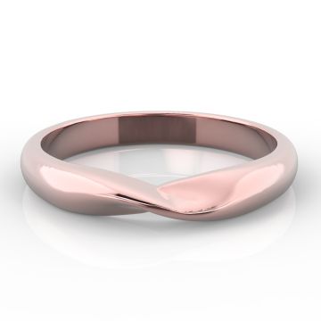 Plain Twist Shaped | Rose Gold