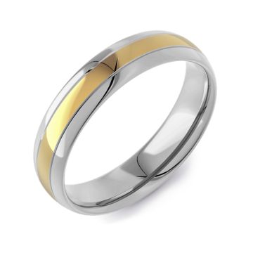 Classic Court Two Tone | Yellow Gold Inlay