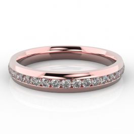 3.5mm Channel Set Eternity Ring | Rose Gold
