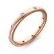 2.5mm Court with Ten Round Diamonds | Rose Gold