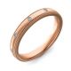 3mm Mill Grain Court with Ten Diamonds Spaced Around | Rose Gold