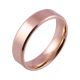 Bevelled Edge Polished Flat Court | Rose Gold Wedding Rings