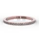 1.5mm Micro Claw Set Half Eternity Ring | Rose Gold