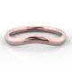 Gentle Curve Shaped | Rose Gold Wedding Rings