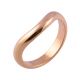 Medium Curve Shaped Classic D | Rose Gold Wedding Rings