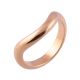 Large Curved Classic D Shape | Rose Gold Wedding Rings