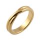 Crossover Twist Shape | Yellow Gold Wedding Rings