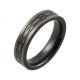 Celtic Knot with Satin Relieved Black Zirconium Wedding Ring