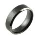 Black Zirconium Two Tone Bevelled & Hammered Men’s Wedding Ring
