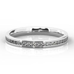 2.5mm Brilliant Cut Full Eternity | Platinum, White Gold, Palladium