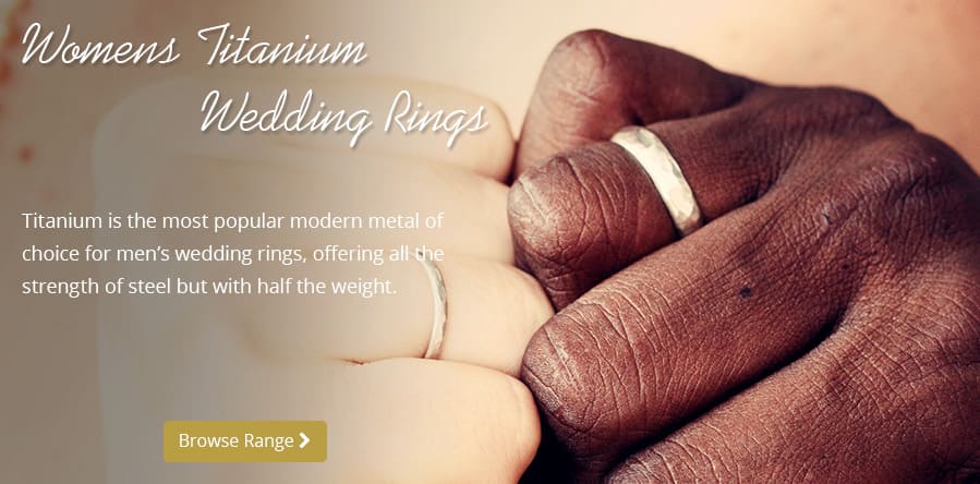 Men's titanium wedding rings